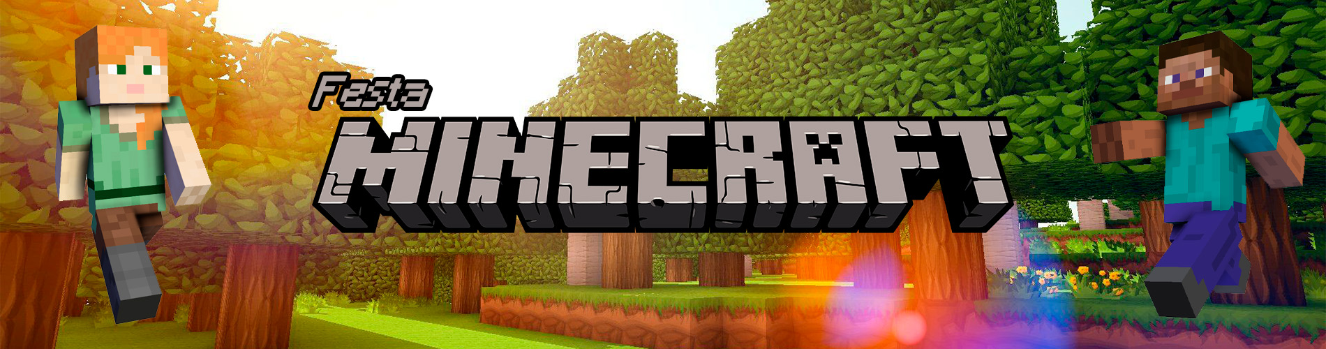 Vela Dupla Minecraft - 7,5 cm x 9 cm - 1 unidade - Cromus - Rizzo
